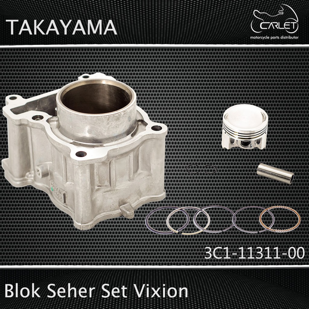 Takayama Cylinder Block Assy / Blok Mesin Seher Set Vixion