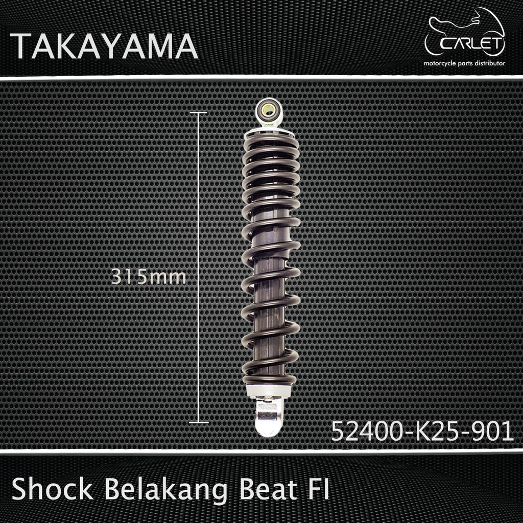 Takayama Shock Breaker Shockbreaker Belakang K25 Beat FI / Scoopy FI / Spacy FI / Vario 110 FI