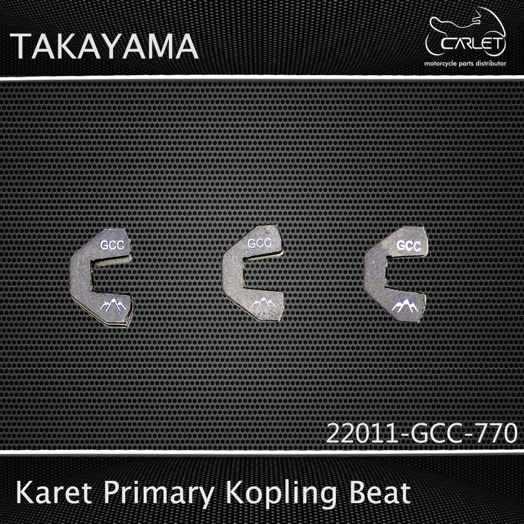 Takayama Karet Primary Kopling Rumah Roller GCC Vario CBS / Beat / Scoopy (3pcs)