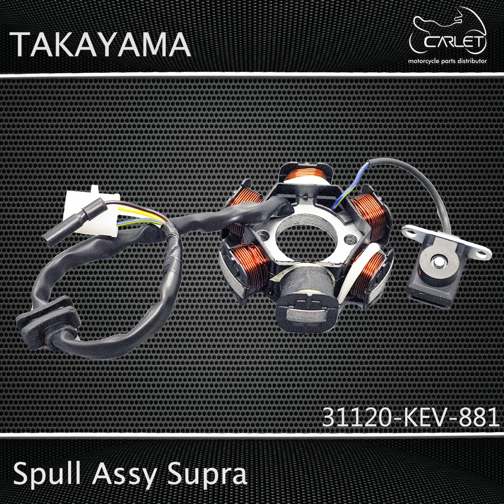 Takayama Spool Spull Stator Assy Komplit + Pulser (6S) Supra