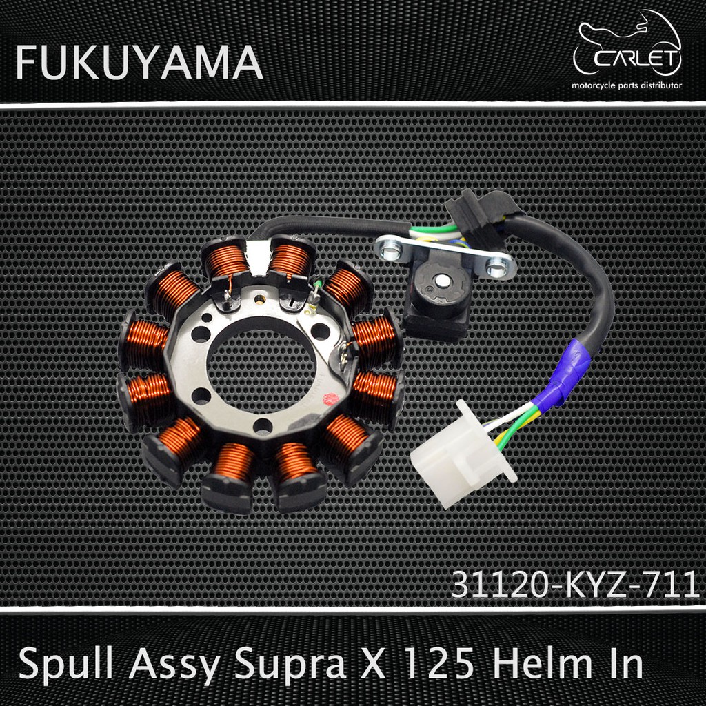 Fukuyama Spool Spull Stator Assy Komplit Supra X 125 Helm In (4 Kabel)