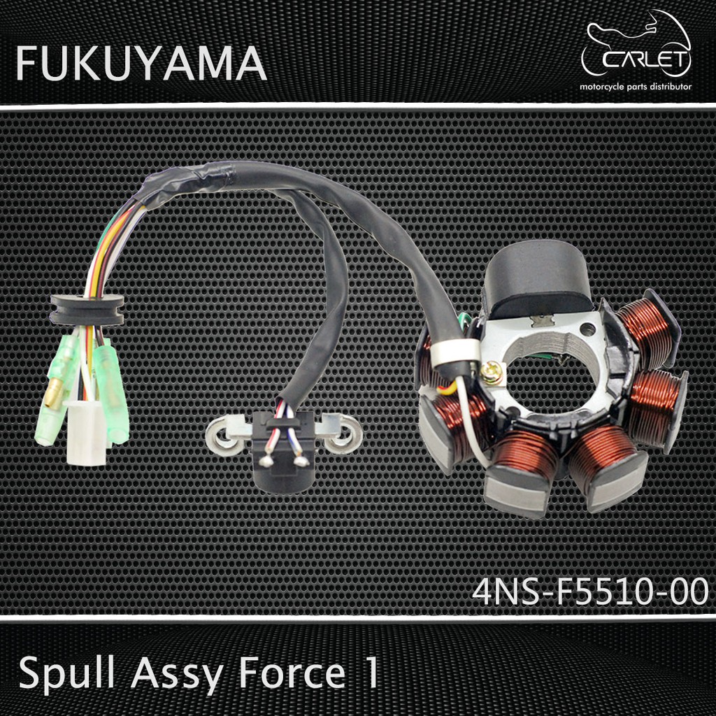 Fukuyama Spool Spull Stator Assy Komplit Force 1 / F1 / F 1 (+ Pulser Coil)