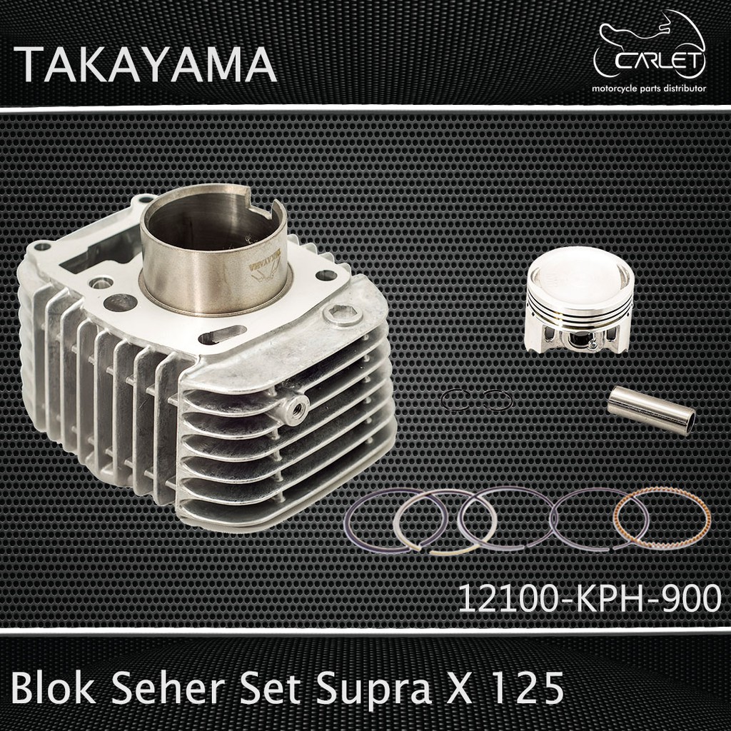 Takayama Cylinder Block Assy / Blok Mesin Seher Set Karisma / Supra X 125