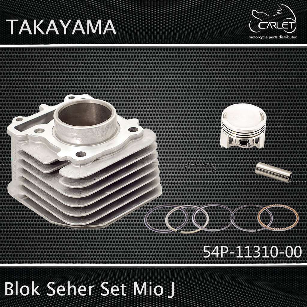 Takayama Cylinder Block Assy / Blok Mesin Seher Set Mio J