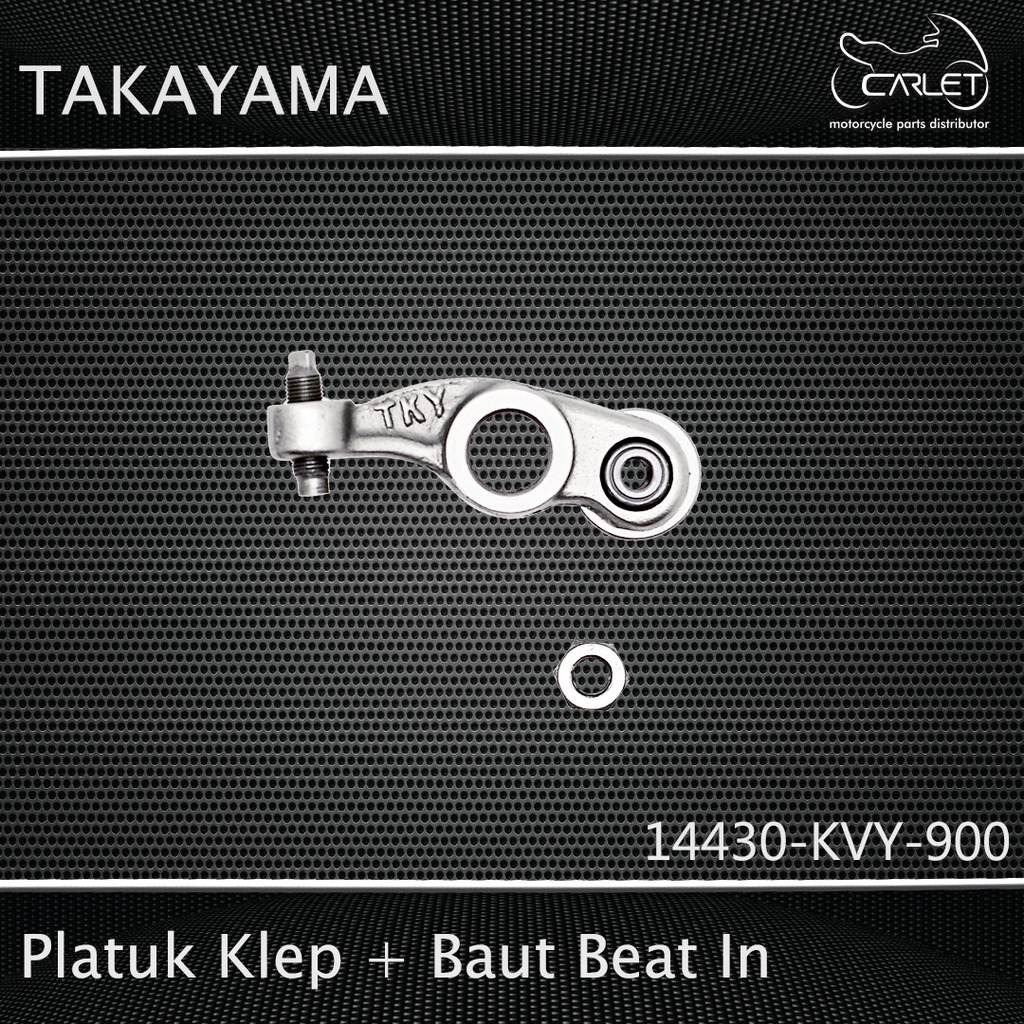 Takayama Pelatuk Klep / Rocker Arm / Templar + Baut KVY Beat / Revo Absolute In (+Bearing)