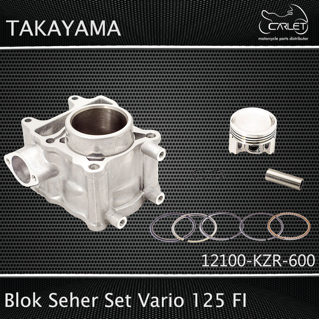 Takayama Cylinder Block Assy / Blok Mesin Seher Set Vario Techno 125 FI