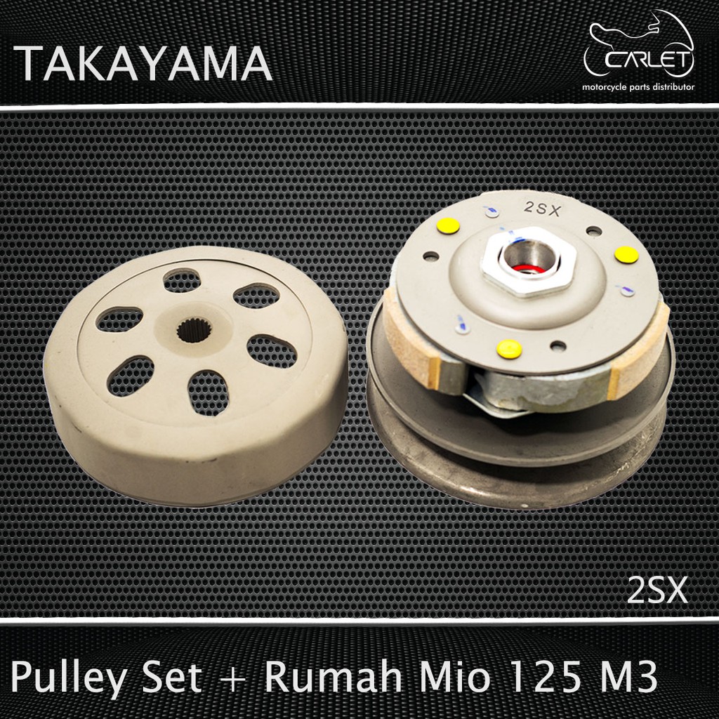 Takayama Pulley / Pully + Rumah Ganda Assy Mio 125 M3