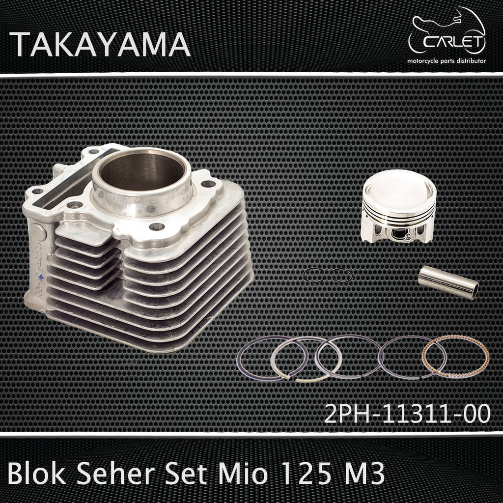 Takayama Cylinder Block Assy / Blok Mesin Seher Set Mio 125 M3