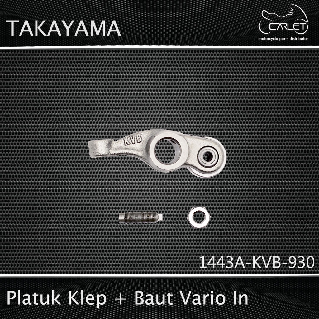 Takayama Pelatuk Klep / Rocker Arm / Templar + Baut Vario In (+Bearing)