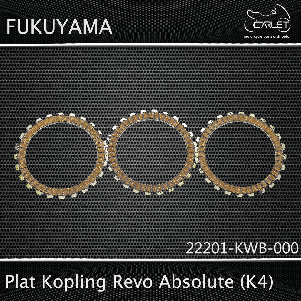 Fukuyama Plat / Kampas Kopling Blade / Revo Absolute K4 (Press = 3 pcs)