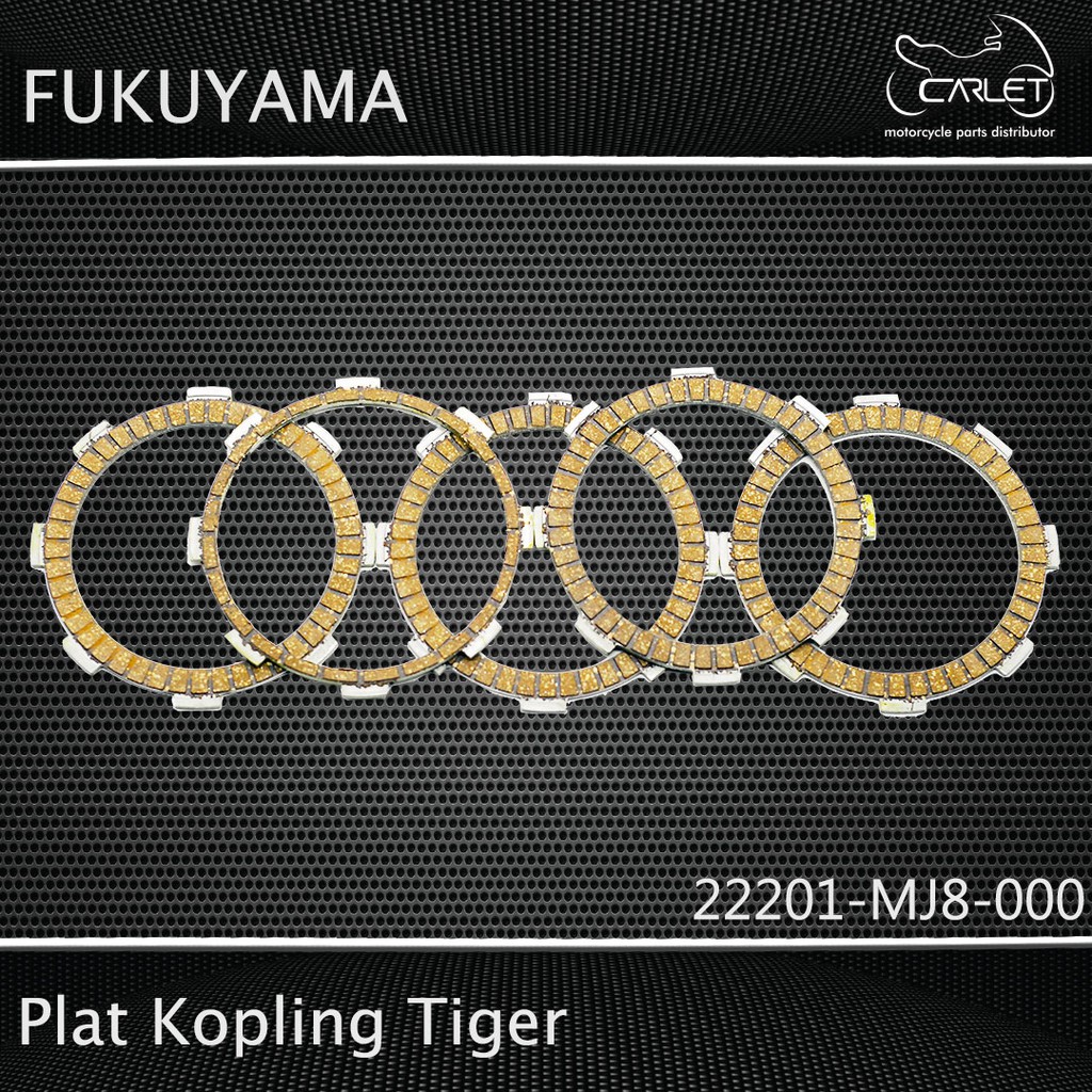 Fukuyama Plat / Kampas Kopling Pro NT / Tiger / Mega Pro / Mega Pro New / MX 08 Non Kopling (Press = 5 pcs)