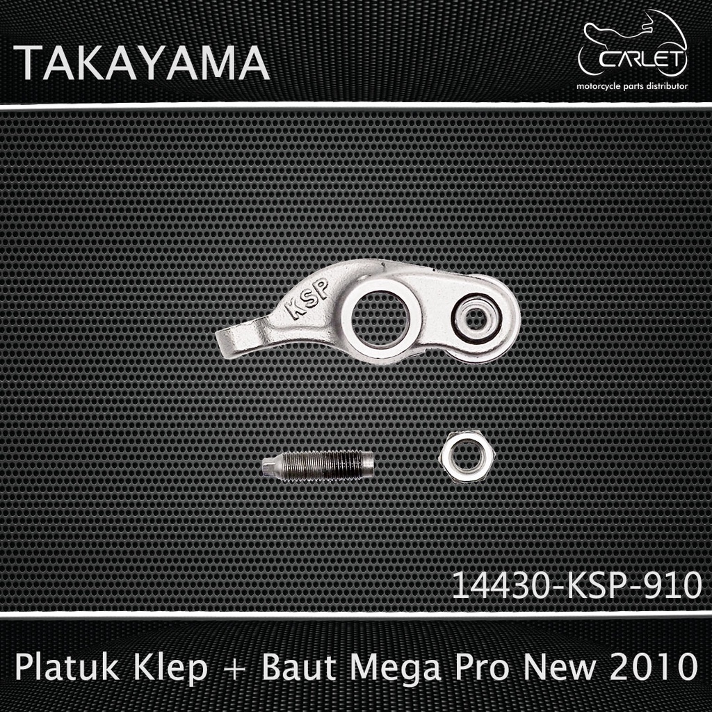 Takayama Pelatuk Klep / Rocker Arm / Templar + Baut Mega Pro New 10 (+Bearing)