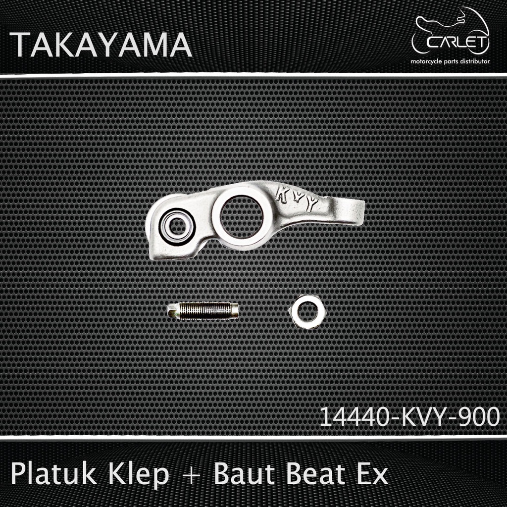 Takayama Pelatuk Klep / Rocker Arm / Templar + Baut KVY Beat / Revo Absolute Ex (+Bearing)