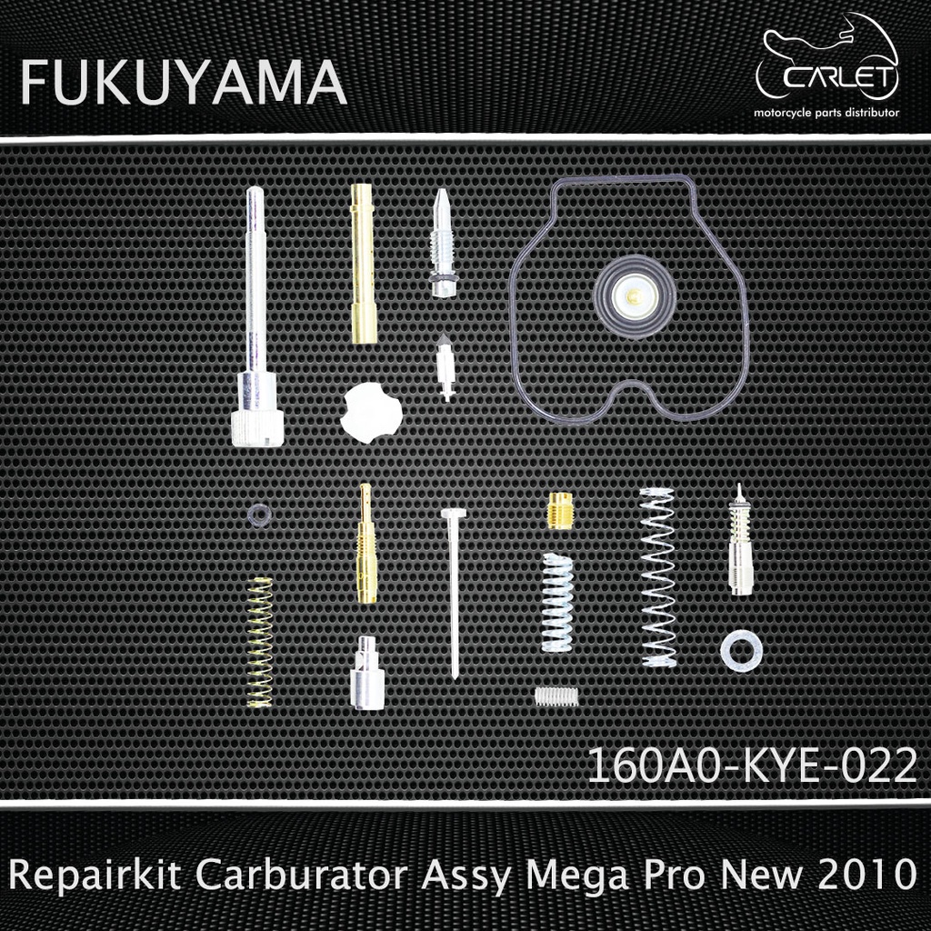 Fukuyama Repairkit Carburator Assy + Karet Membran Mega Pro New 10