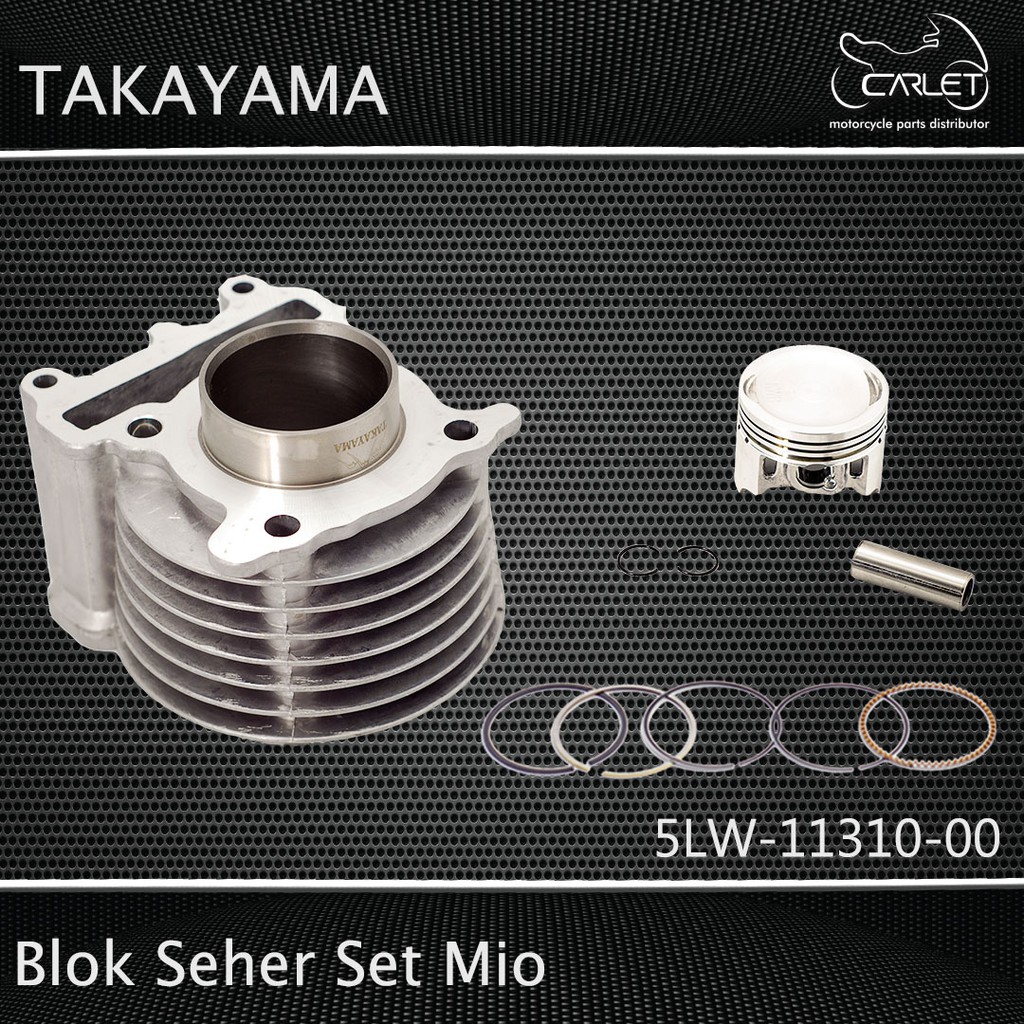 Takayama Cylinder Block Assy / Blok Mesin Seher Set Nuovo / Mio / Mio Soul