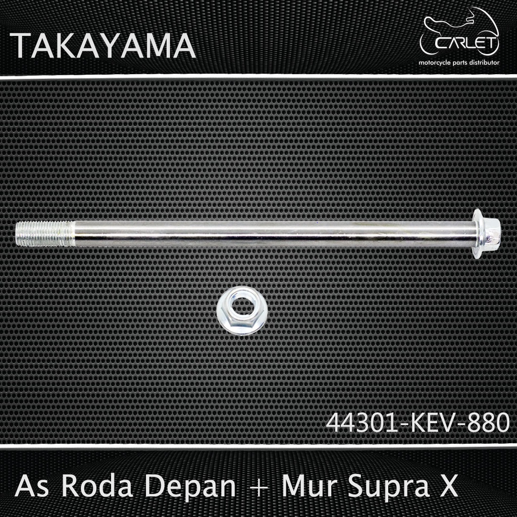 Takayama As Roda Depan + Mur GL Pro / Supra X (Depan)