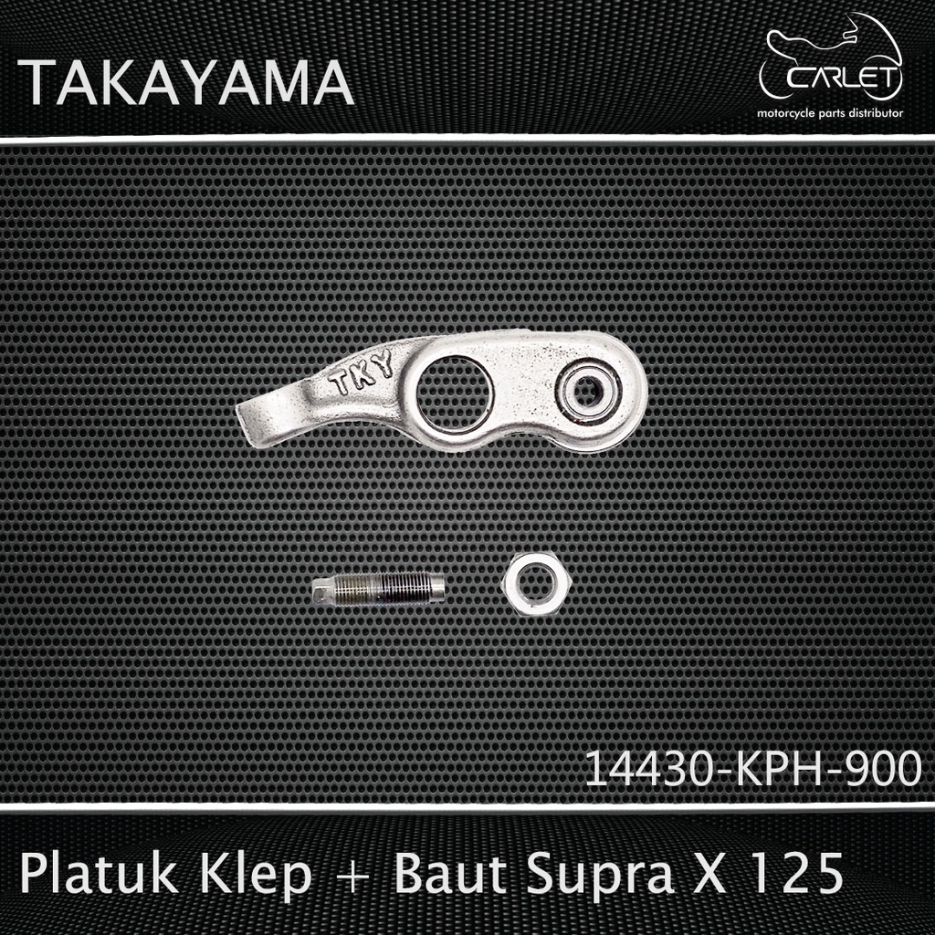 Takayama Pelatuk Klep / Rocker Arm / Templar + Baut Supra X 125 (+Bearing)