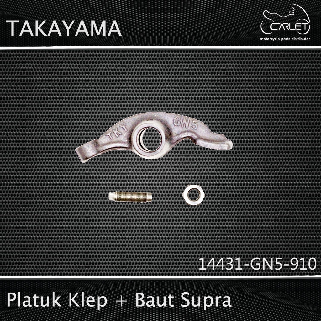 Takayama Pelatuk Klep / Rocker Arm / Templar + Baut Supra (Hitam)