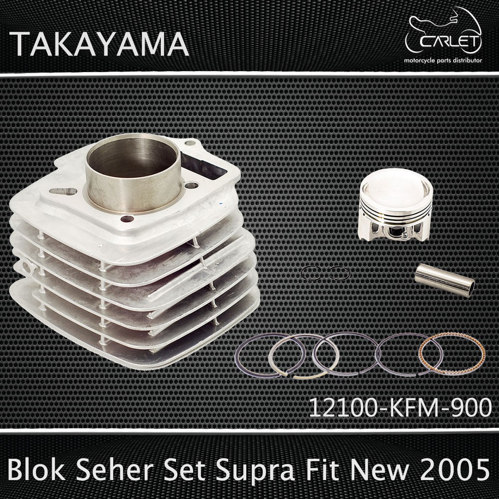 Takayama Cylinder Block Assy / Blok Mesin Seher Set Revo / Supra Fit New 05