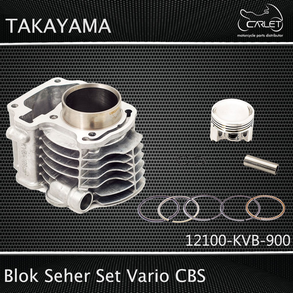 Takayama Cylinder Block Assy / Blok Mesin Seher Set Vario / CBS