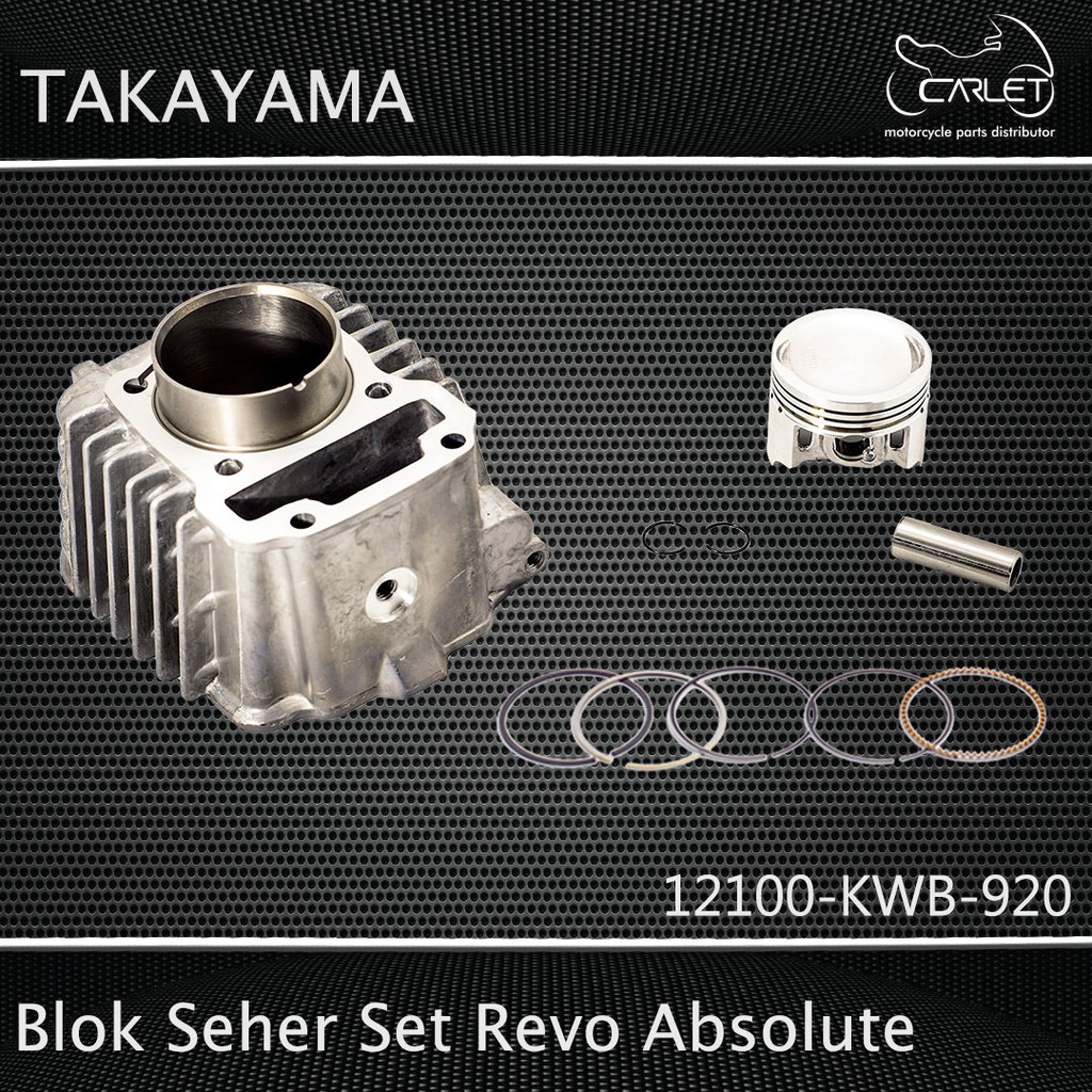 Takayama Cylinder Block Assy / Blok Mesin Seher Set Revo Absolute