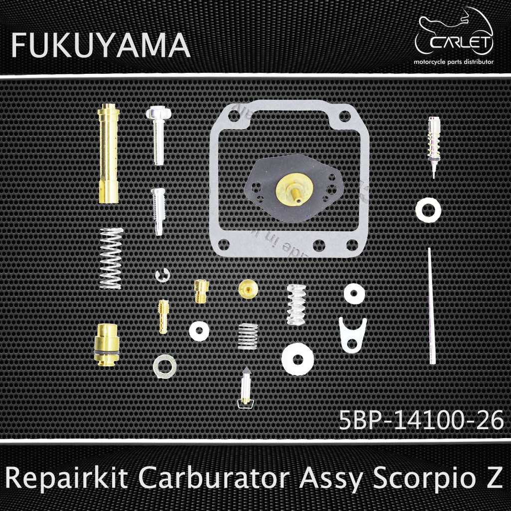 Fukuyama Repairkit Carburator Assy + Karet Membran Scorpio Z