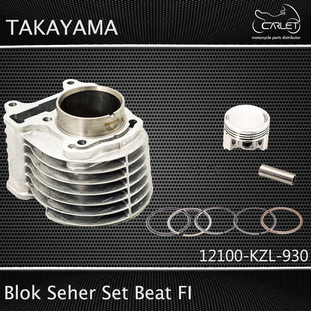 Takayama Cylinder Block Assy / Blok Mesin Seher Set KZL Beat FI