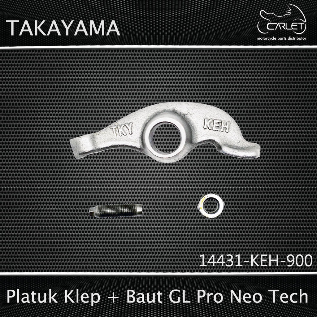 Takayama Pelatuk Klep / Rocker Arm / Templar + Baut Mega Pro / Pro NT / Neotek / Neotech