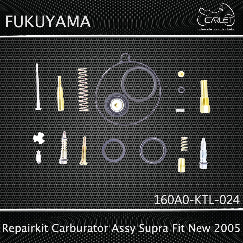 Fukuyama Repairkit Carburator Assy + Karet Membran Supra Fit New 05