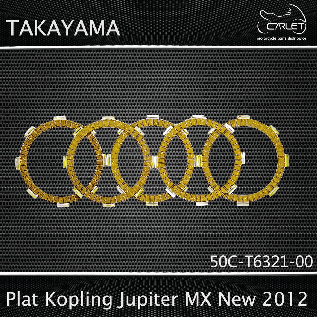 Takayama Plat / Kampas Kopling Jupiter MX New 12 / Jupiter Mx King / Vixion New (Press = 5 pcs)