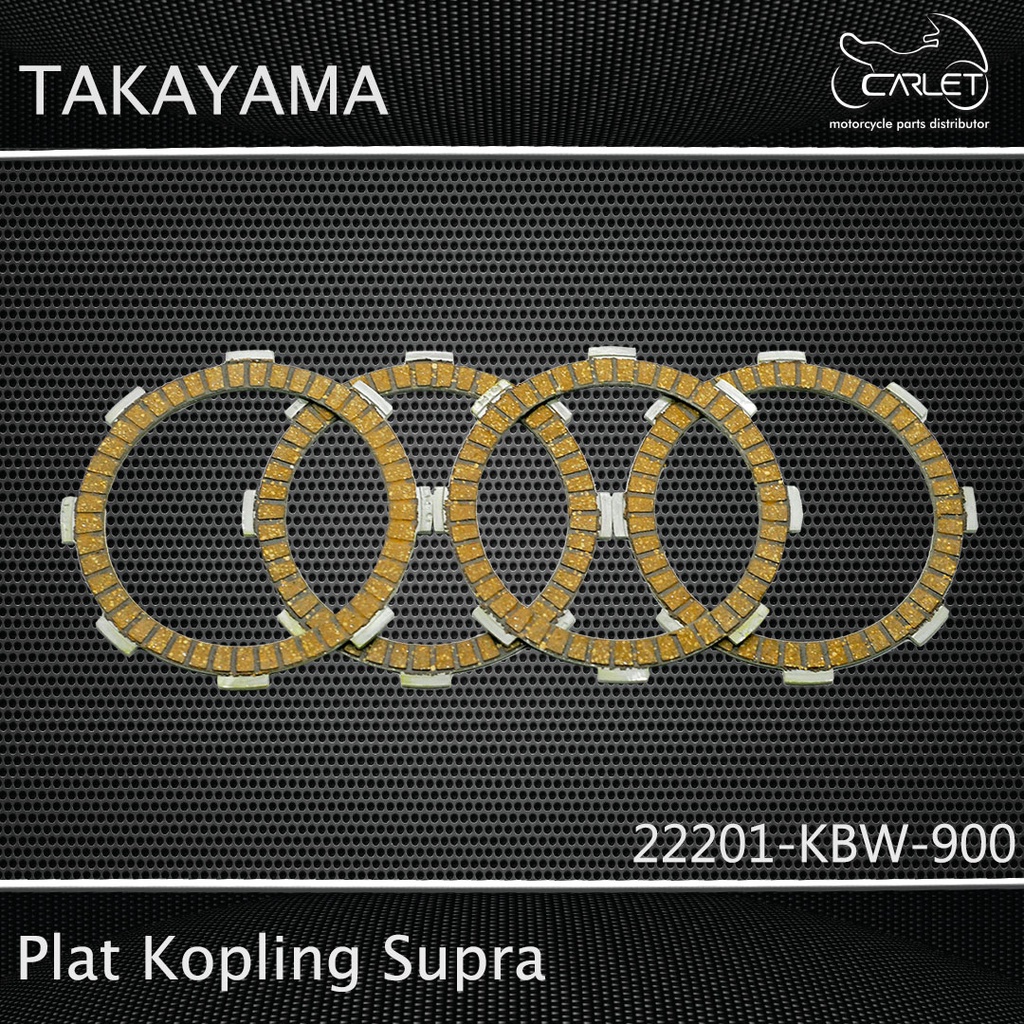 Takayama Plat / Kampas Kopling Grand / Supra (Press = 4 pcs)