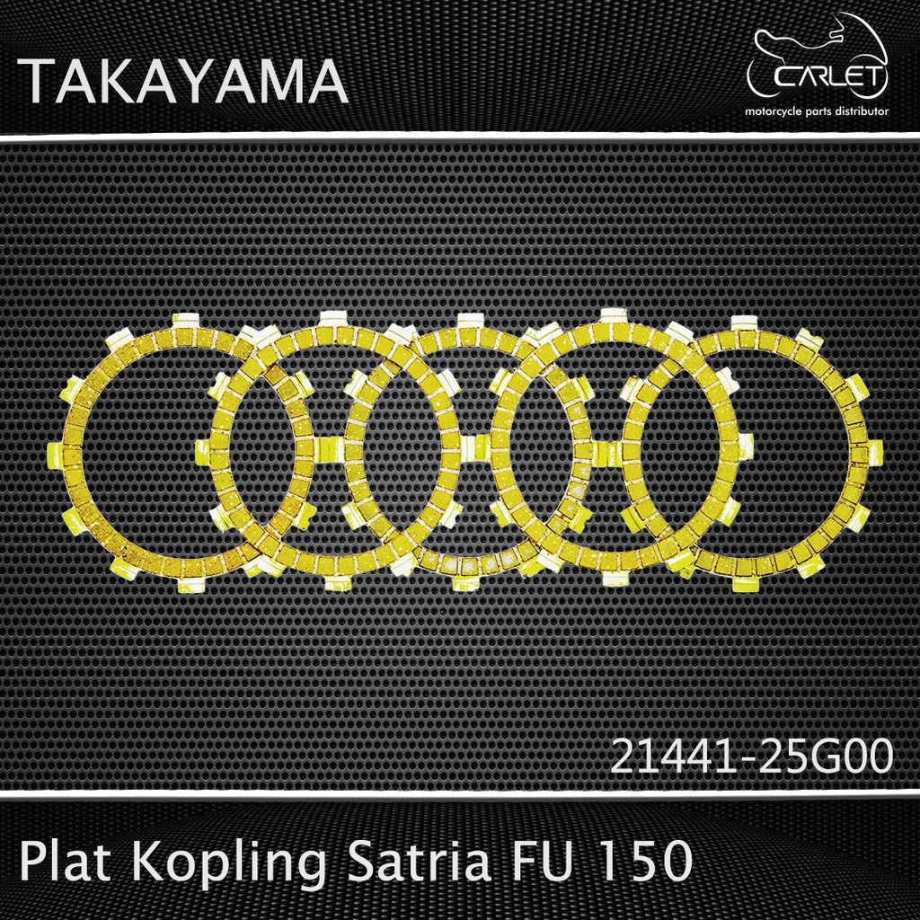 Takayama Plat / Kampas Kopling GP 100 / Satria FU 150 (Press = 5 pcs)