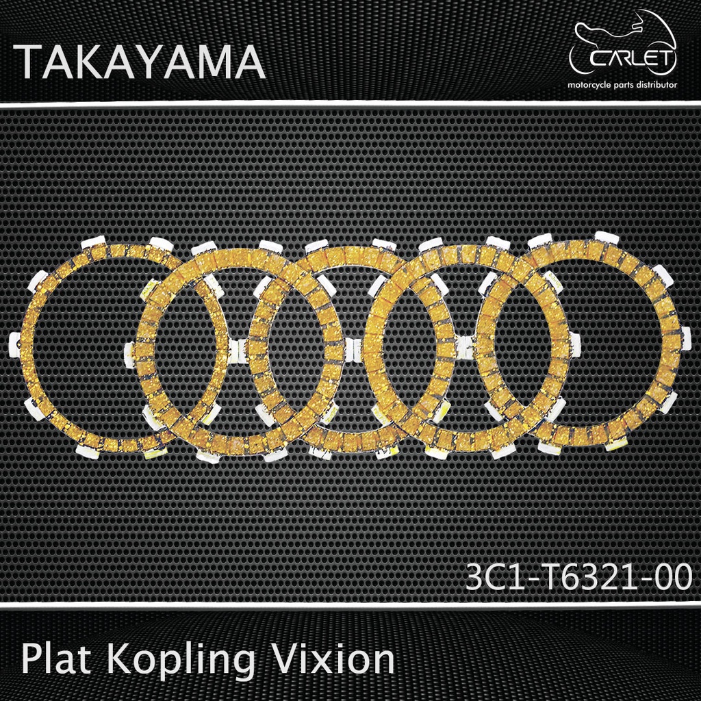 Takayama Plat / Kampas Kopling Vixion (Press = 5 pcs)