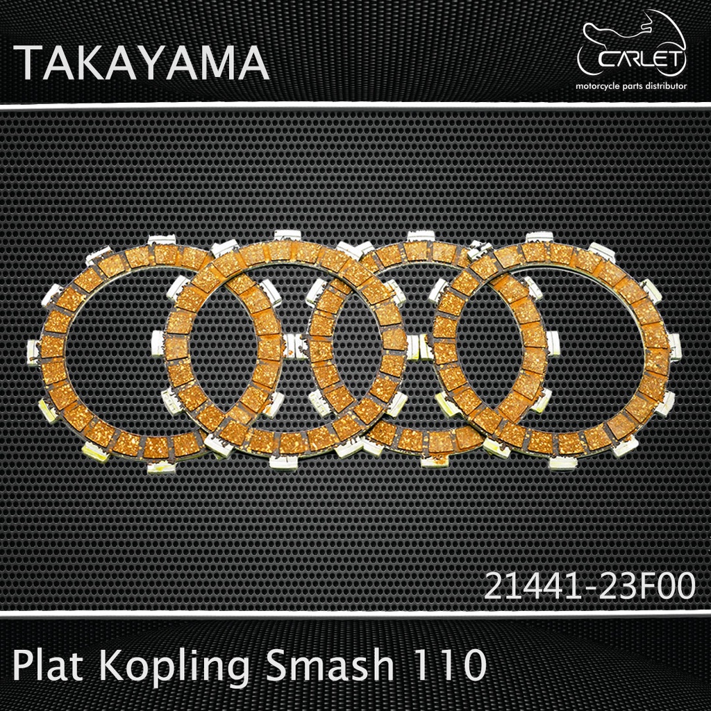 Takayama Plat / Kampas Kopling Shogun 125 SP / Smash 110 (Press = 4 pcs)