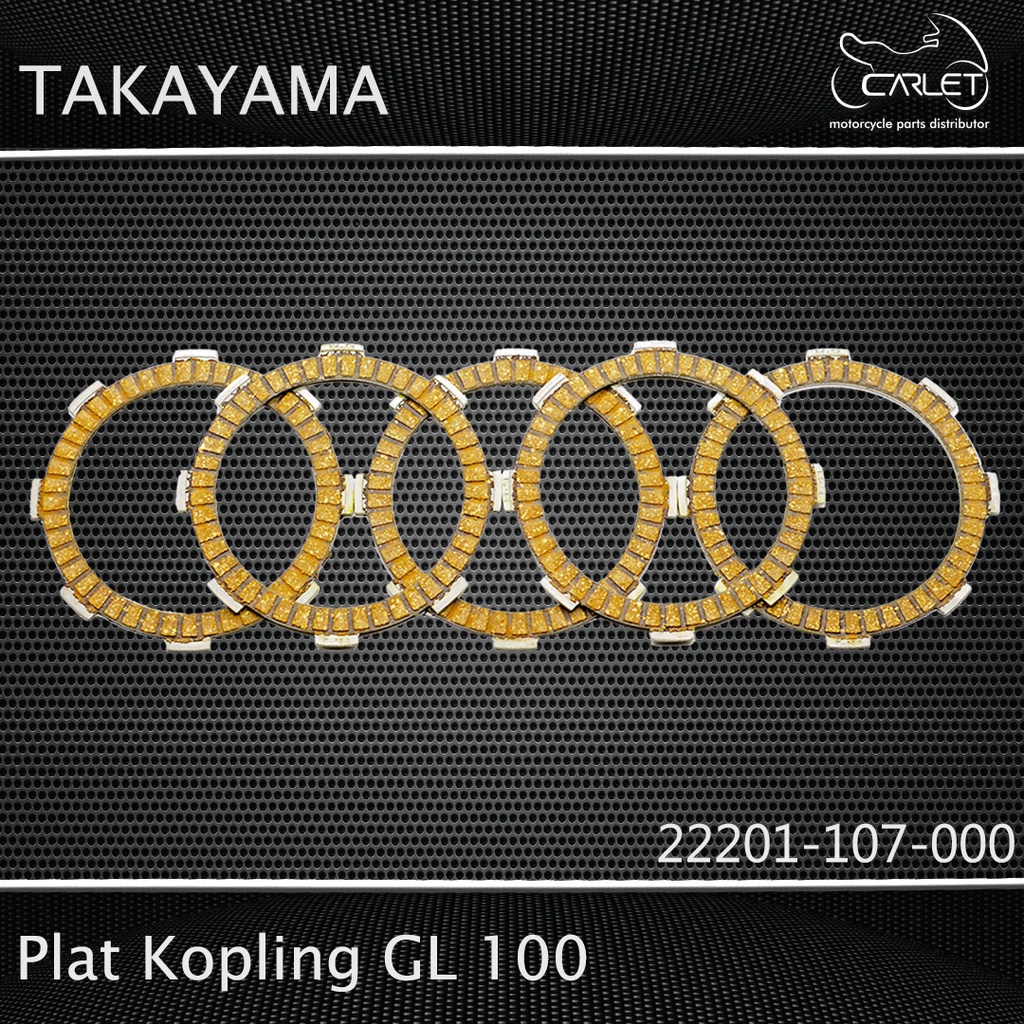 Takayama Plat / Kampas Kopling GL 100 (Press = 5 pcs)