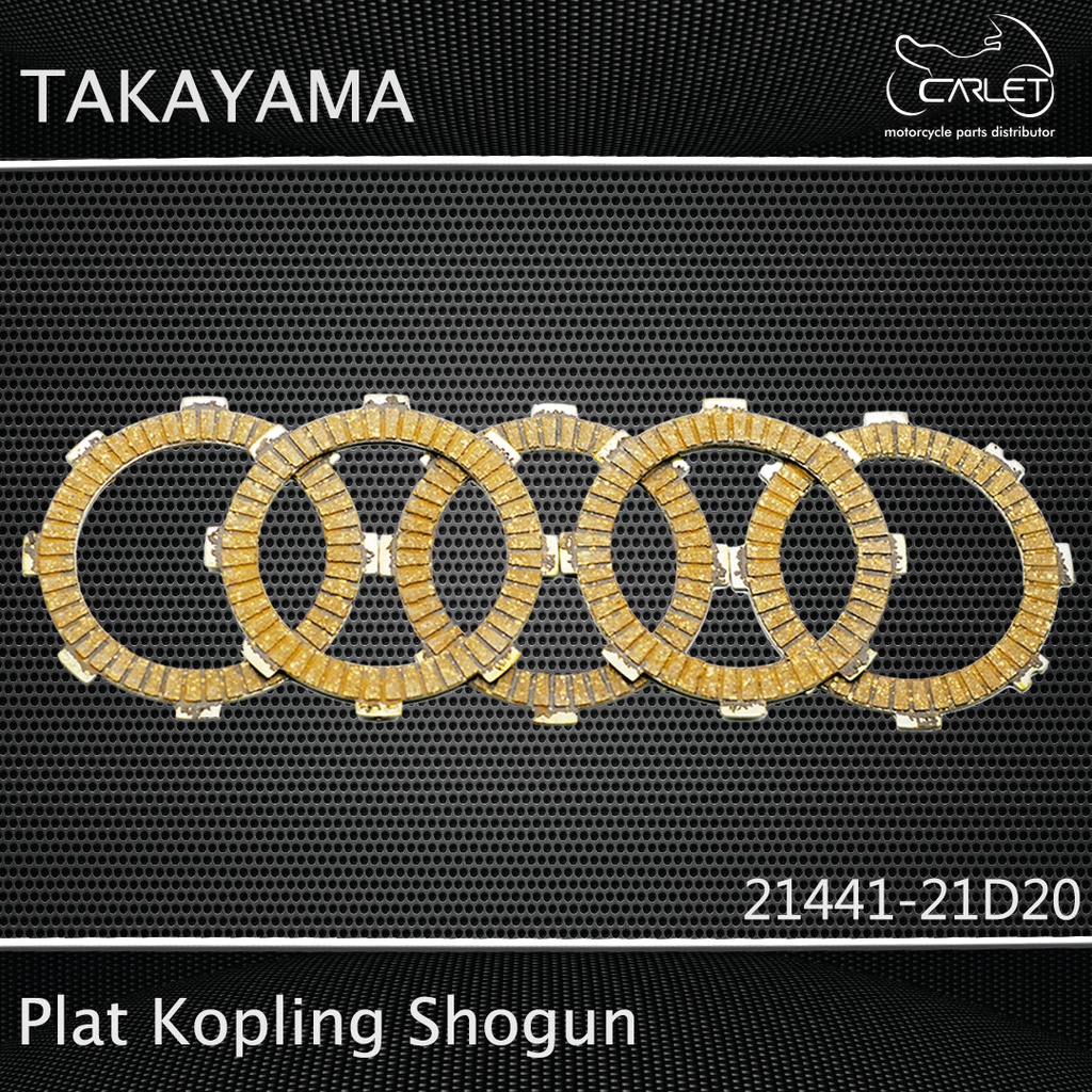 Takayama Plat / Kampas Kopling Shogun 110 (Press = 5 pcs)