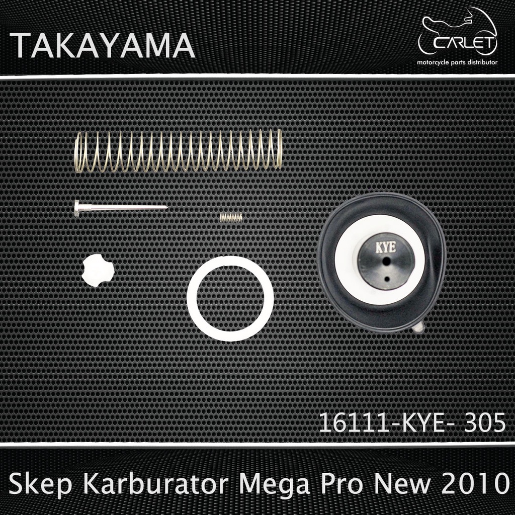 Takayama Skep Carburator Assy + Per Mega Pro New 10