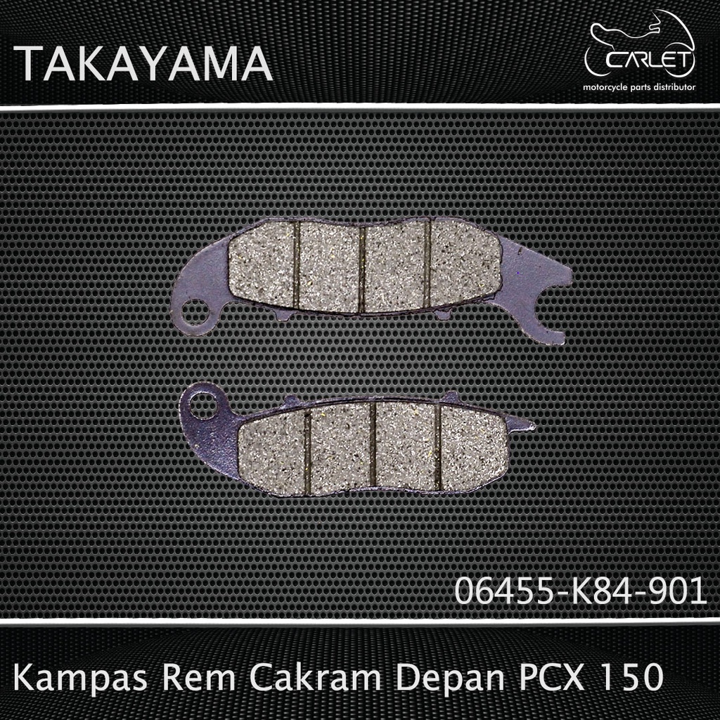 Takayama Disc Pad Plat / Kampas Rem Cakram PCX 150 (Depan)