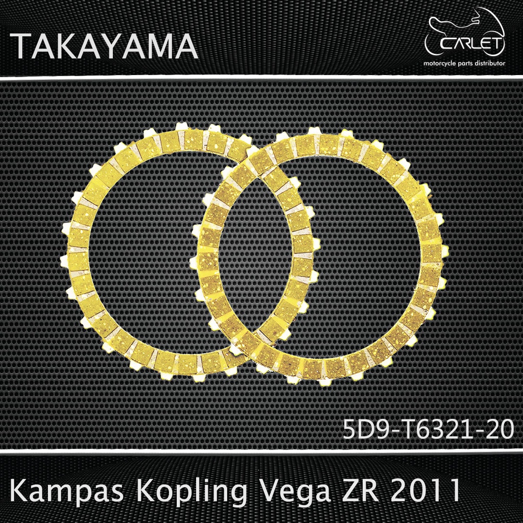 Takayama Plat / Kampas Kopling Vega ZR 11 (Press = 2 pcs)