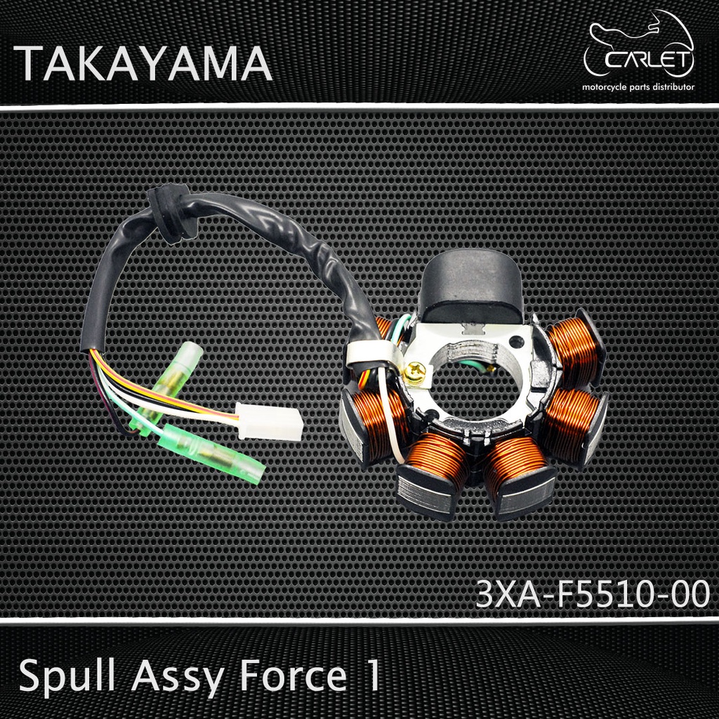 Takayama Spool Spull Stator Assy Komplit + Pulser Coil Force 1 / F1 / F 1