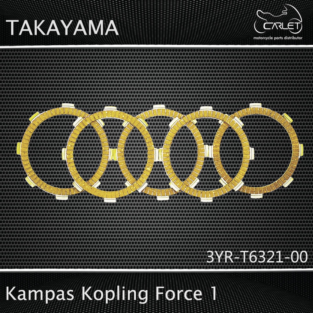 Takayama Plat / Kampas Kopling Vega / Force 1 / F1 / F 1 (Press = 5 pcs)