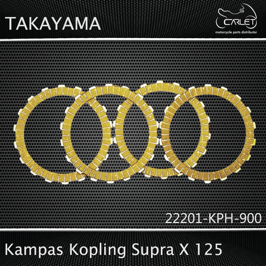 Takayama Plat / Kampas Kopling  Karisma / Supra X 125 (Press = 4 pcs)