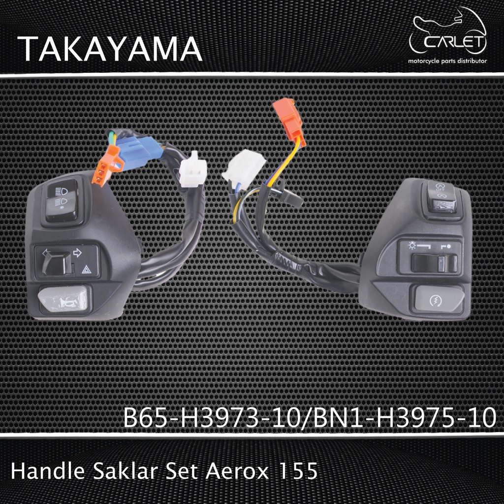 Takayama Saklar / Switch Holder Set (Kiri LH 8K - Kanan RH 6K) Aerox 155